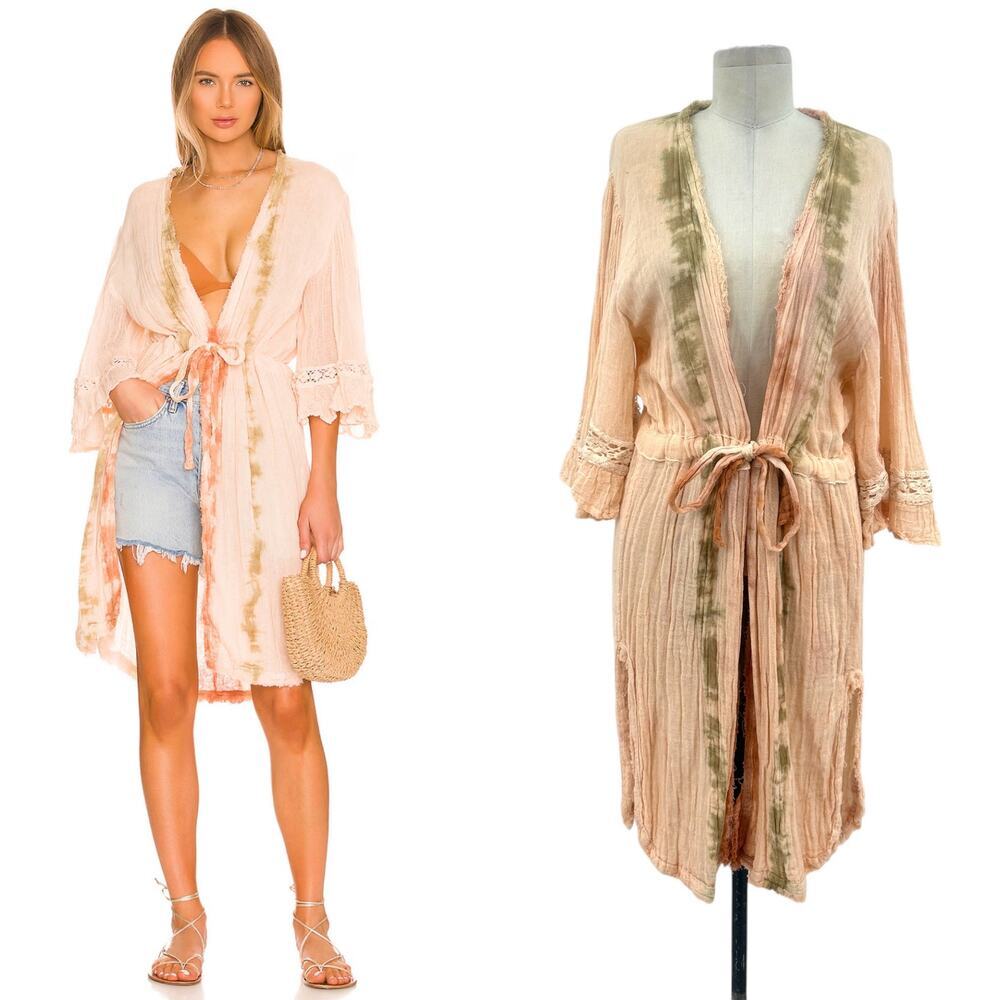 Jen's Pirate Booty Scarlet Kimono Desert Sun Astral‎ Tie Dye Size Medium / Large